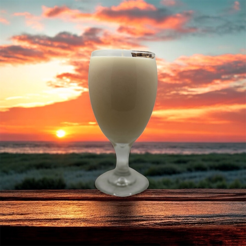 beer fragrance 24 oz candle in reusable glass